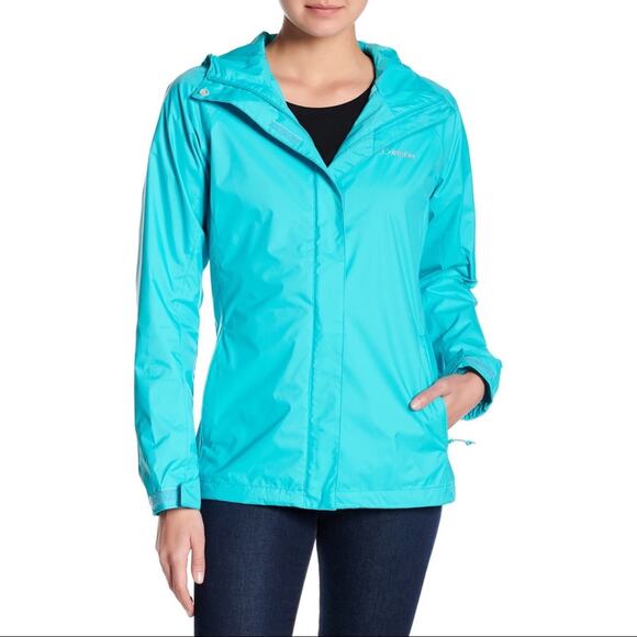 Columbia Jackets & Blazers - Columbia Hooded Rain Trail Queen Jacket XS